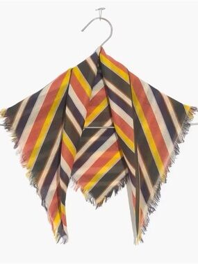 Madewell Stripe Fringe Scarf - 100% cotton